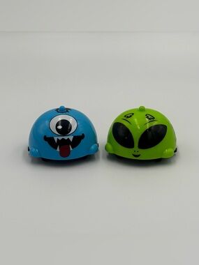 RARE Monster & Alien Spinning Top Battle Gyro Car Toys Friction Powered Fidget